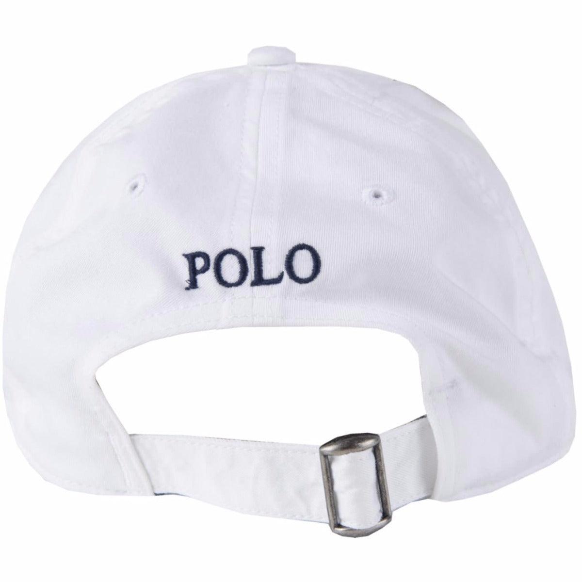 R L Signature Pony Classic Khaki Cap-White - Obeezi.com