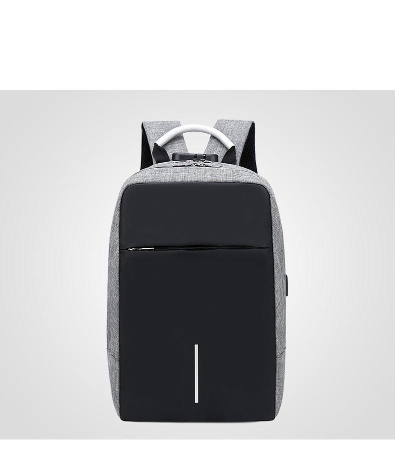 Raids Anti-Theft Backpack With Usb Charging Ports Code Lock Black Bags - Obeezi.com