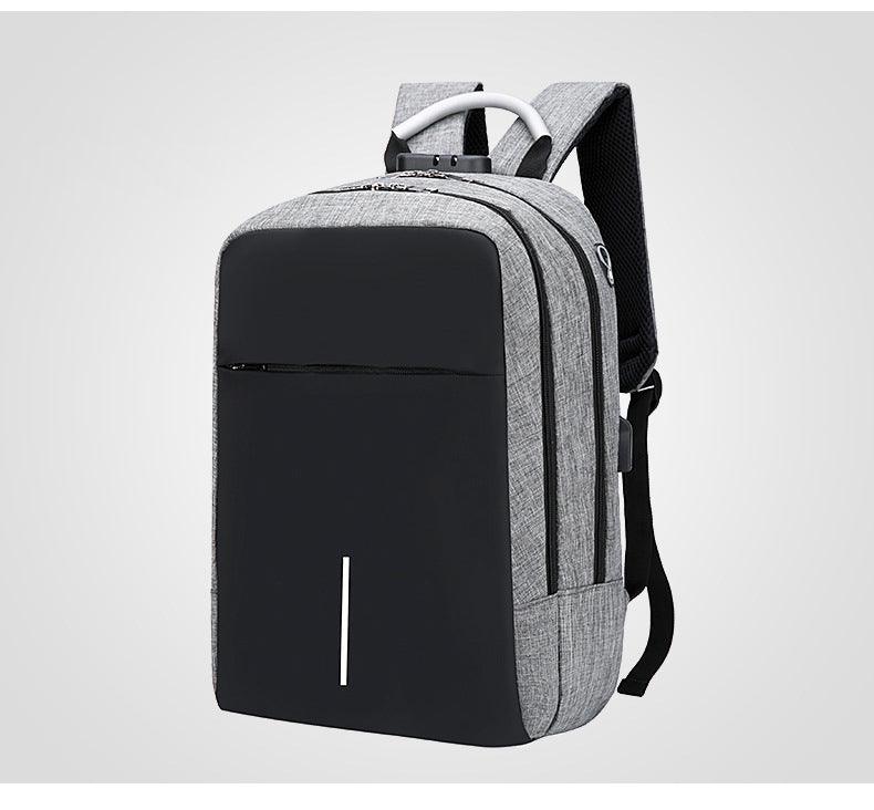 Raids Anti-Theft Backpack With Usb Charging Ports Code Lock Black Bags - Obeezi.com
