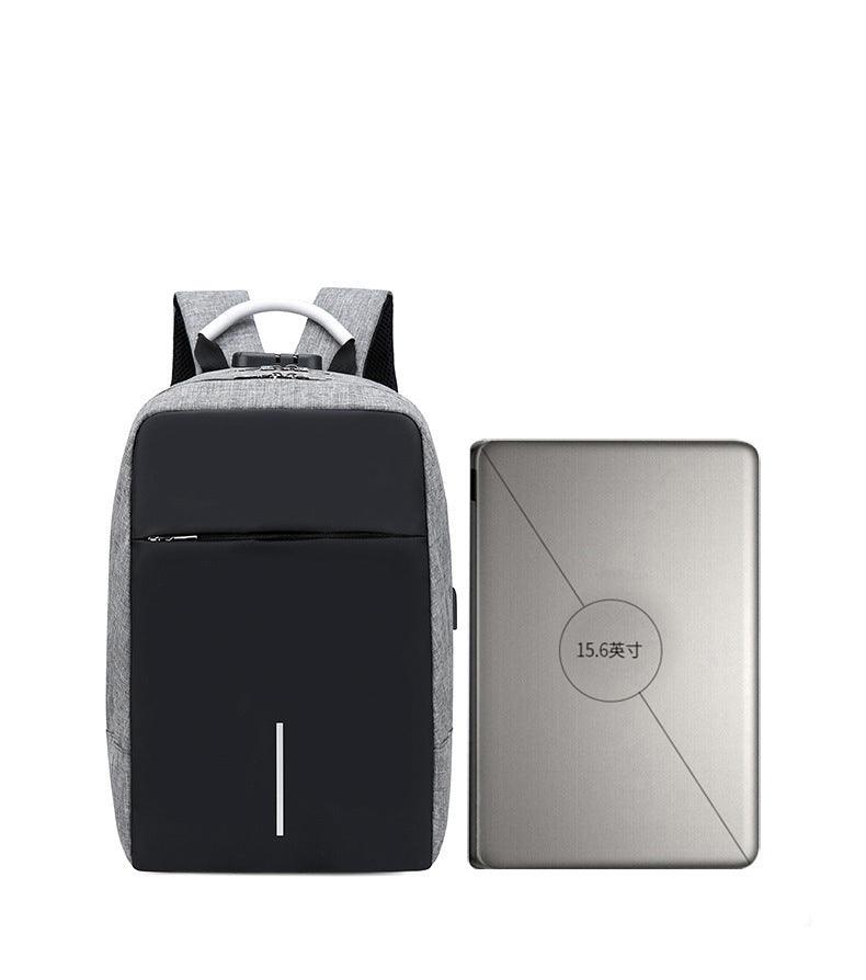 Raids Anti-Theft Backpack With Usb Charging Ports Code Lock Grey Bags - Obeezi.com