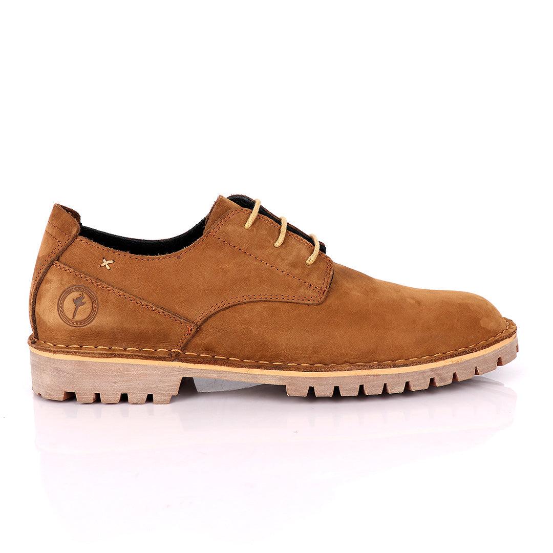 Ralphomme caterpillar Rugged Brown Men's Lace Up Shoe - Obeezi