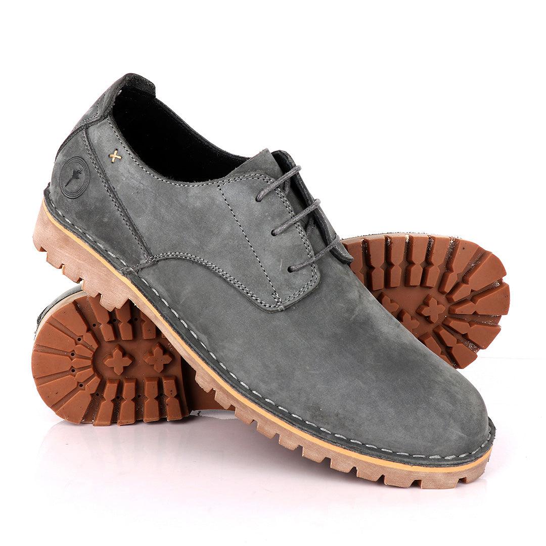 Ralphomme Caterpillar Rugged Grey Men's Lace Up Shoe - Obeezi