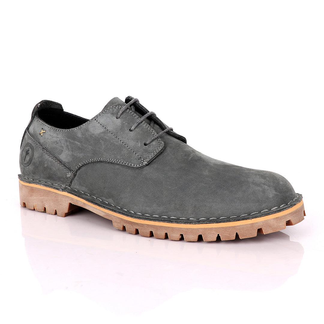 Ralphomme Caterpillar Rugged Grey Men's Lace Up Shoe - Obeezi