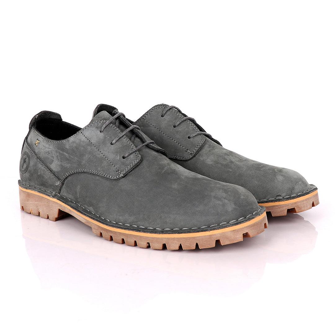 Ralphomme Caterpillar Rugged Grey Men's Lace Up Shoe - Obeezi