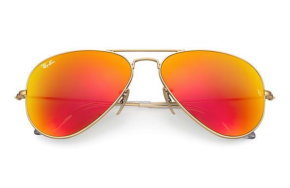 Ray-Ban 0RB3025-AVIATOR FLASH LENSES Gold SUN - Obeezi.com