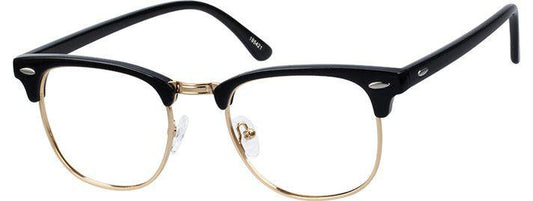Ray-Ban 3016 Clubmaster Optics Black and Gold Sunglasses - Obeezi.com