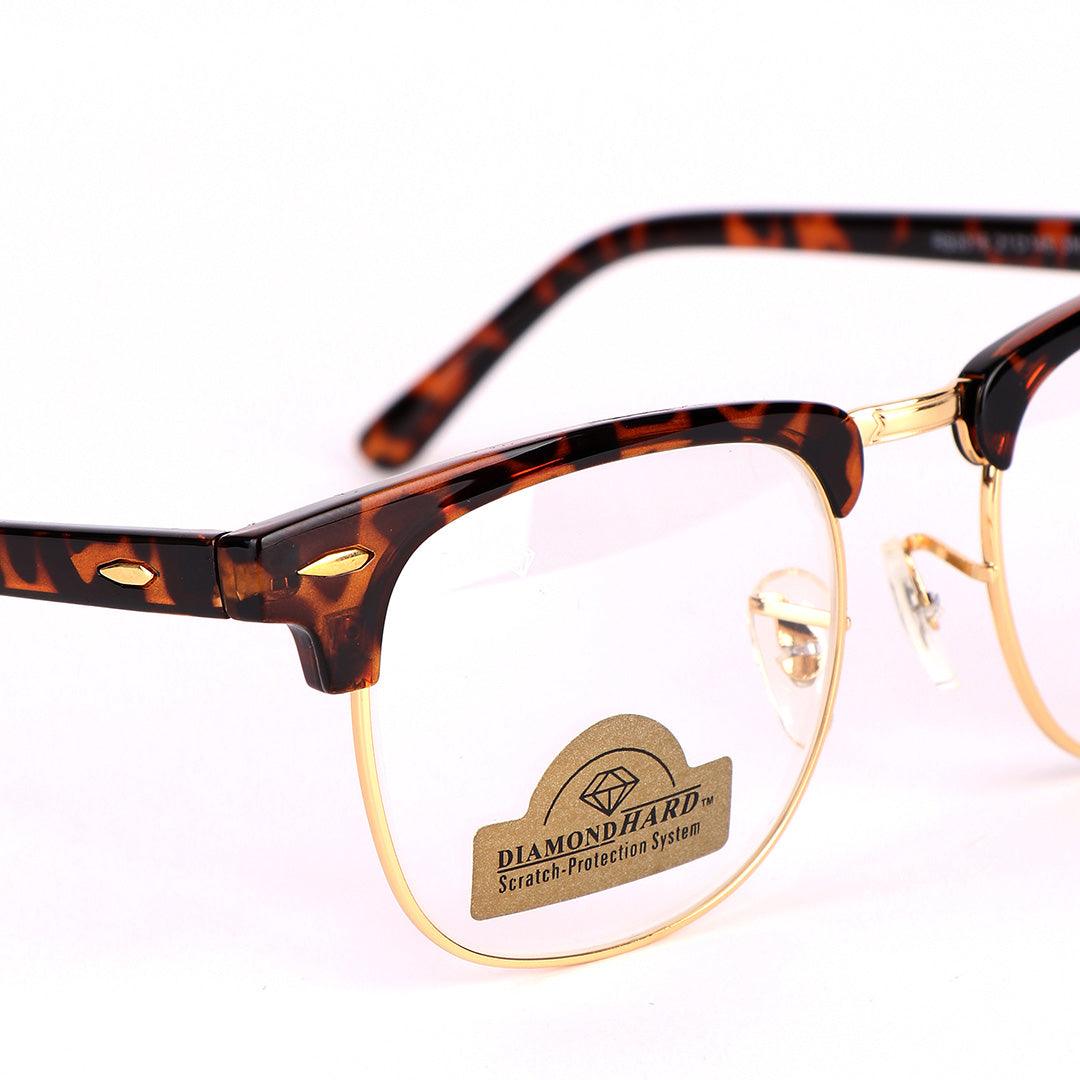 Ray-Ban 3016 Clubmaster Optics Brown and Gold Sunglasses - Obeezi.com