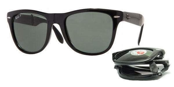 Ray Ban Black Folding Wayfarer Polarized - Obeezi.com