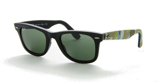 Ray Ban Camouflage Wayfarer RB 2140 6065 Matte Black Sunglasses - Obeezi.com
