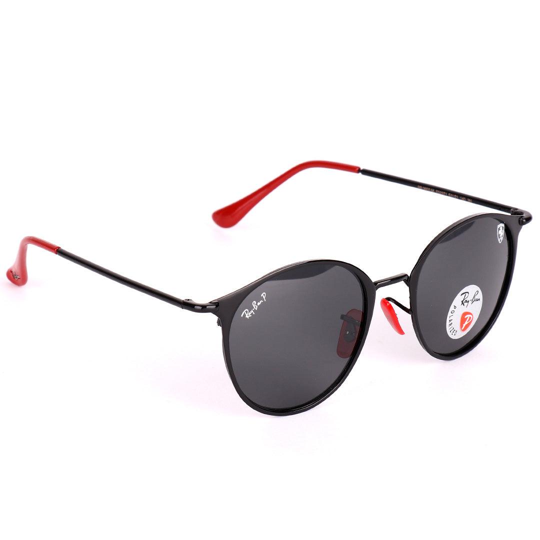 Ray-Ban Ferrari Designed Red And Black Metal With Polarized Lens Sunglasses - Obeezi.com