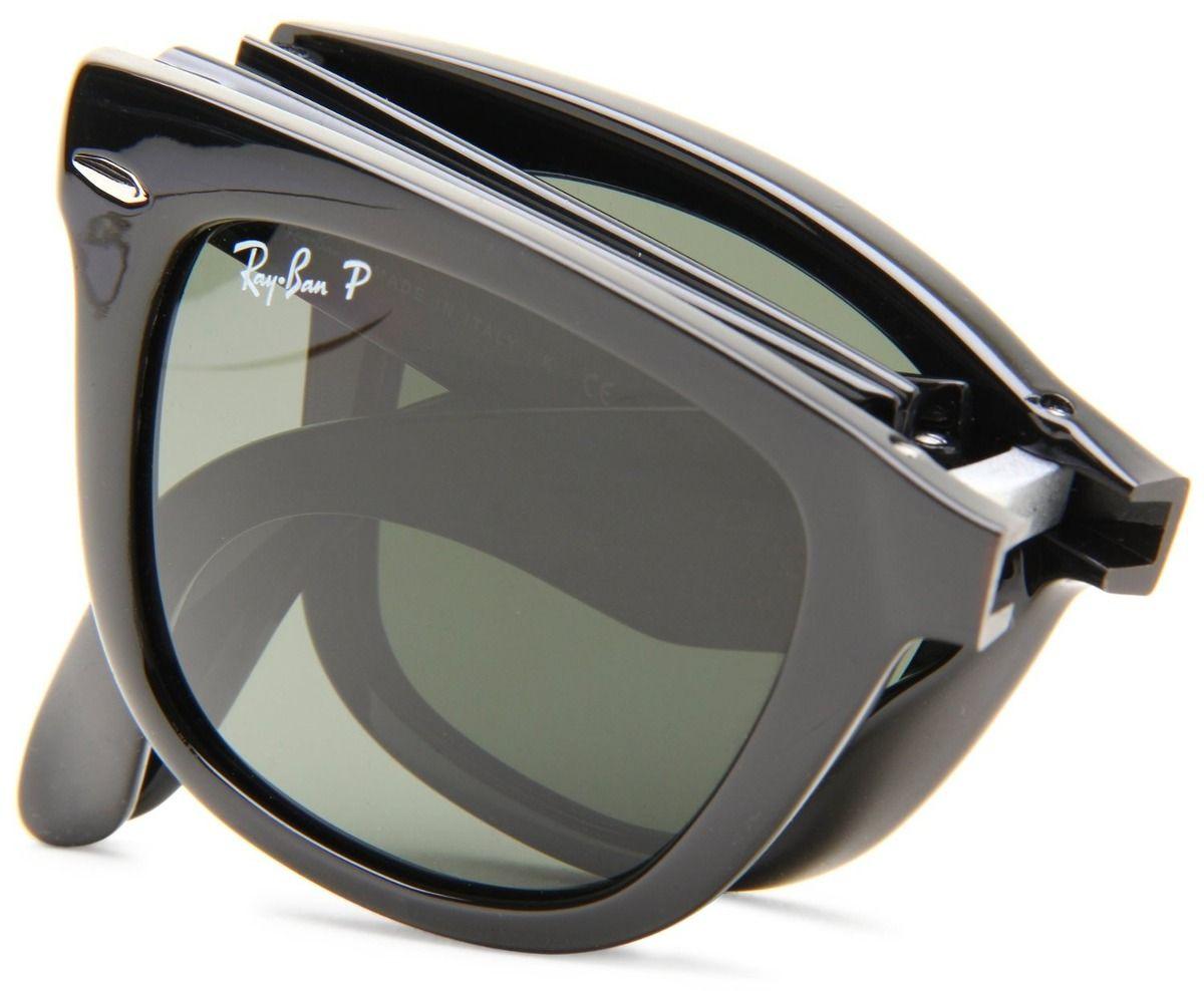 Ray-Ban Foldable Wayfarer Black Sunglasses - Obeezi.com