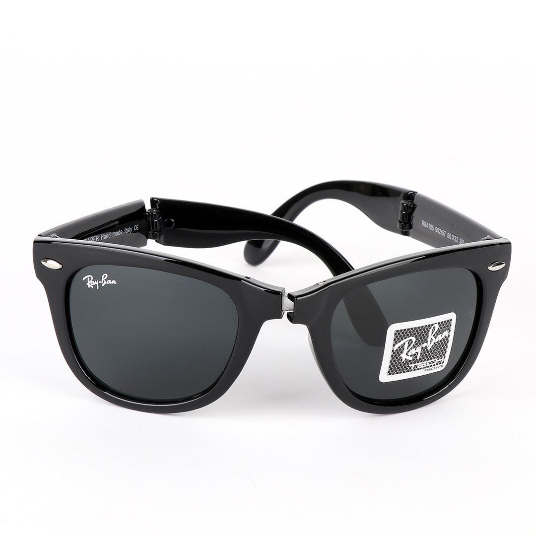 Ray-Ban Foldable Wayfarer Black Sunglasses - Obeezi.com