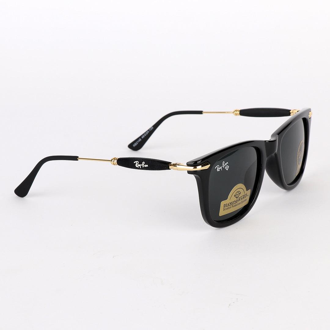 Ray-Ban Luxury Diamond G-15 Lens Black And Gold Sunglasses - Obeezi.com