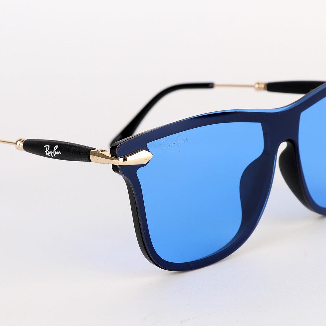 Ray-Ban Luxury Metal Hand Blue Lens Sunglasses - Obeezi.com