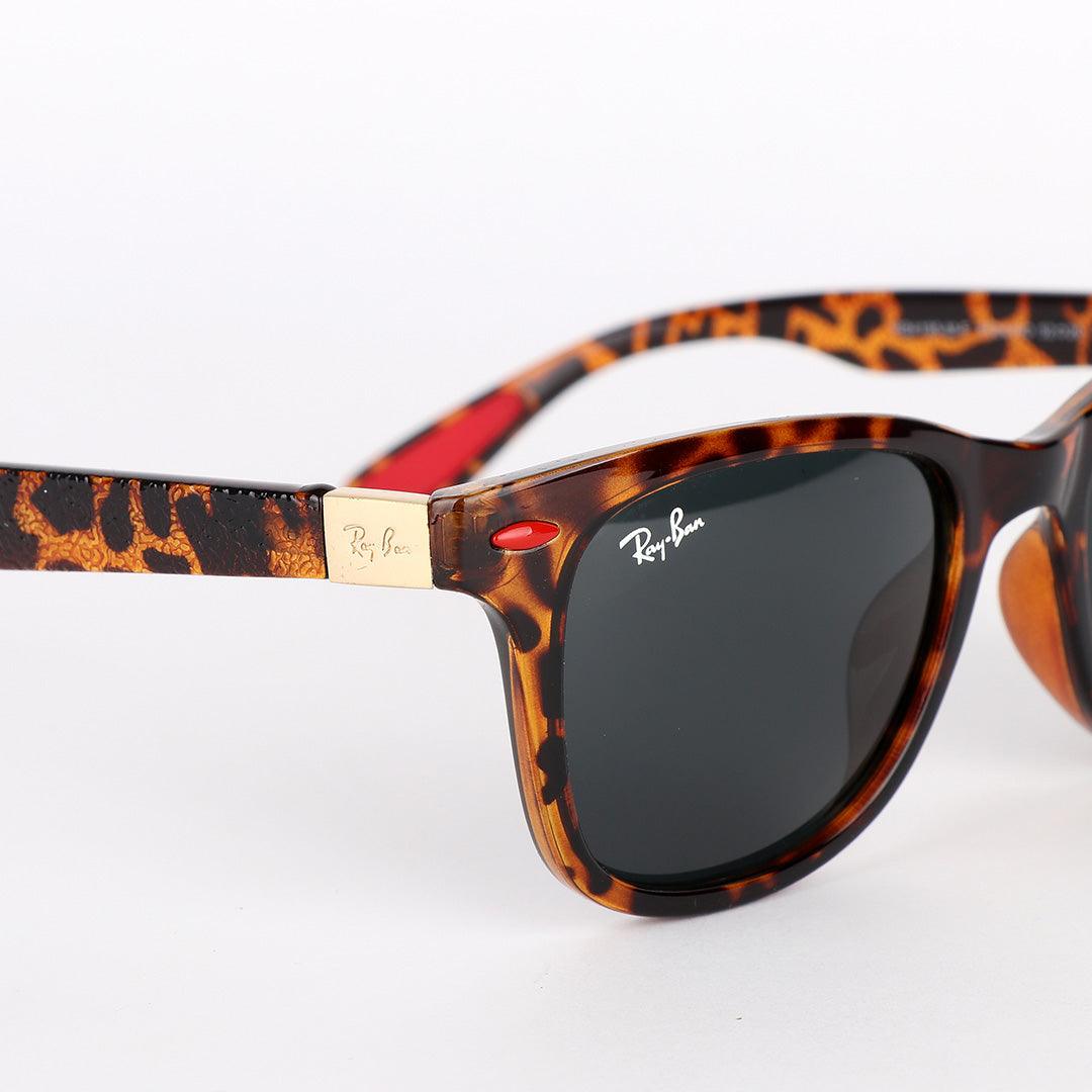 Ray-Ban Luxury Round Frame Leopard Skin Sunglasses - Obeezi.com