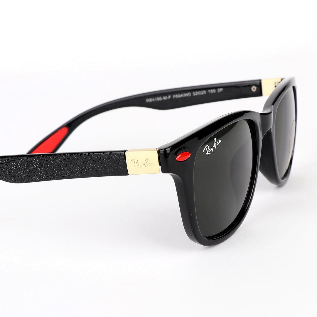 Ray-Ban Uv Protection Shinning Black/Red Sunglasses - Obeezi.com