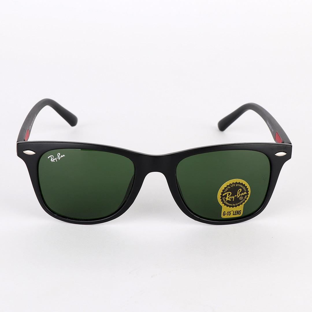 Ray-Ban Wayfarer Black and Red Crested Sunglasses - Obeezi.com