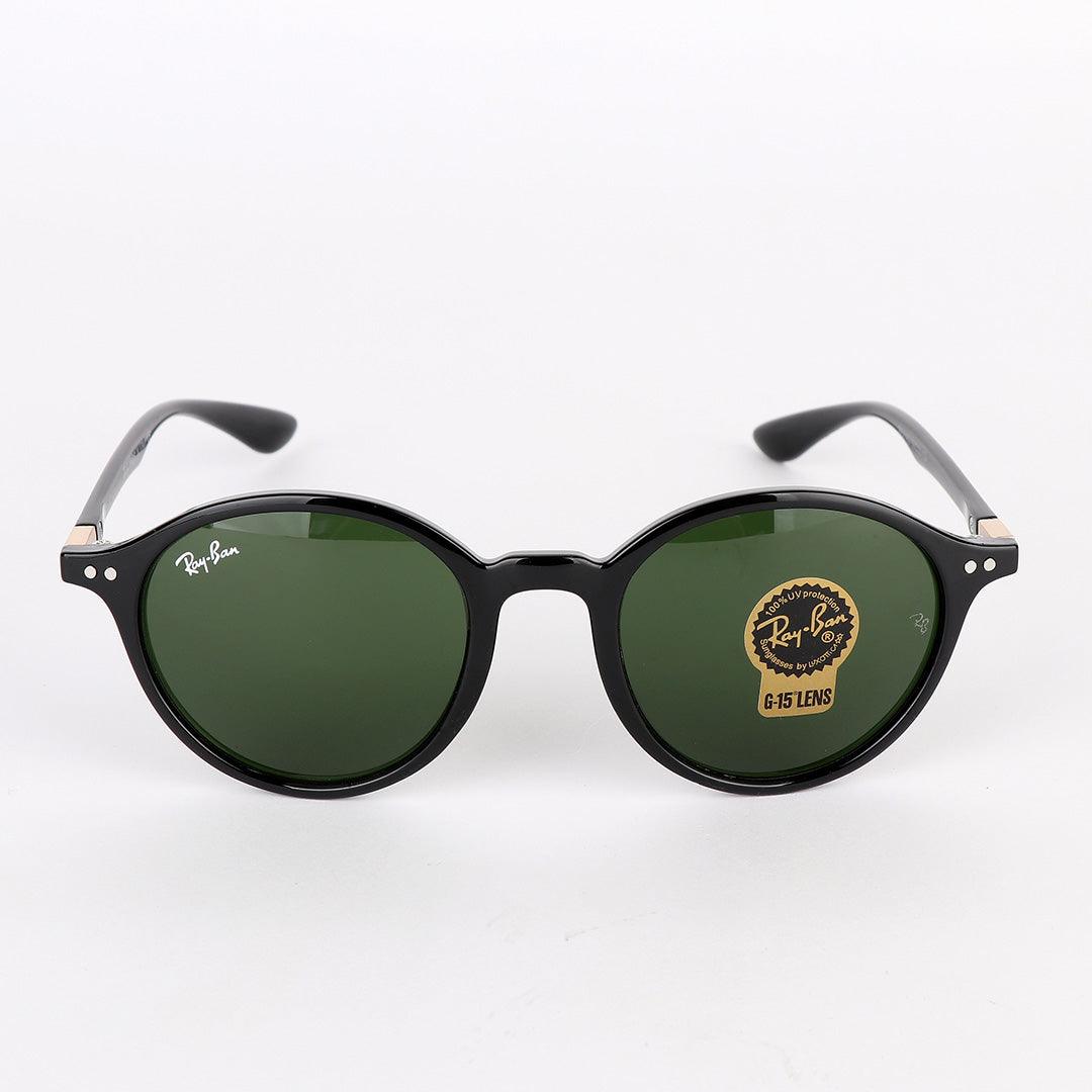 Ray-Ban Wayfarer Round-frame acetate Black sunglasses - Obeezi.com