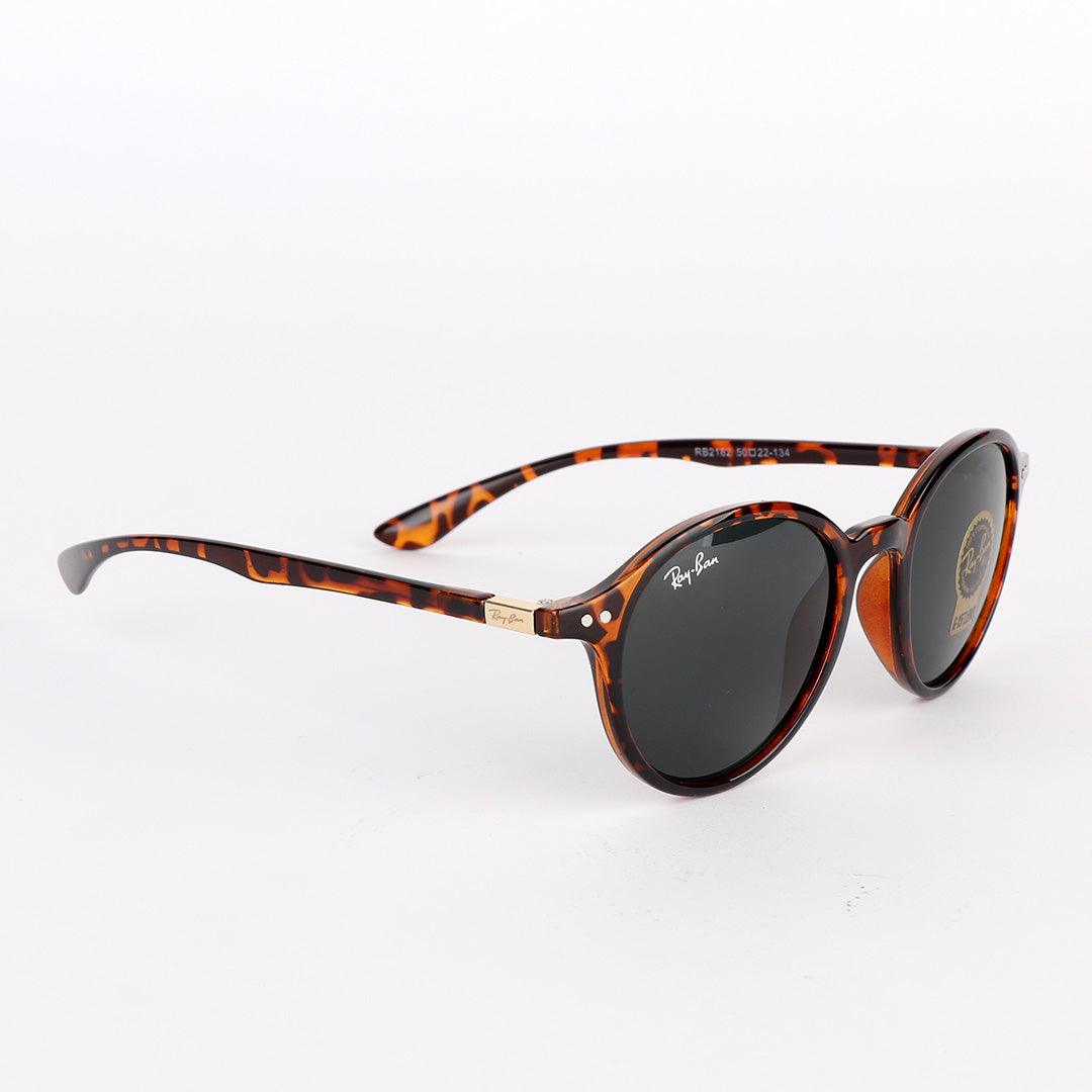 Ray-Ban Wayfarer Round-Frame Acetate Brown Sunglasses - Obeezi.com