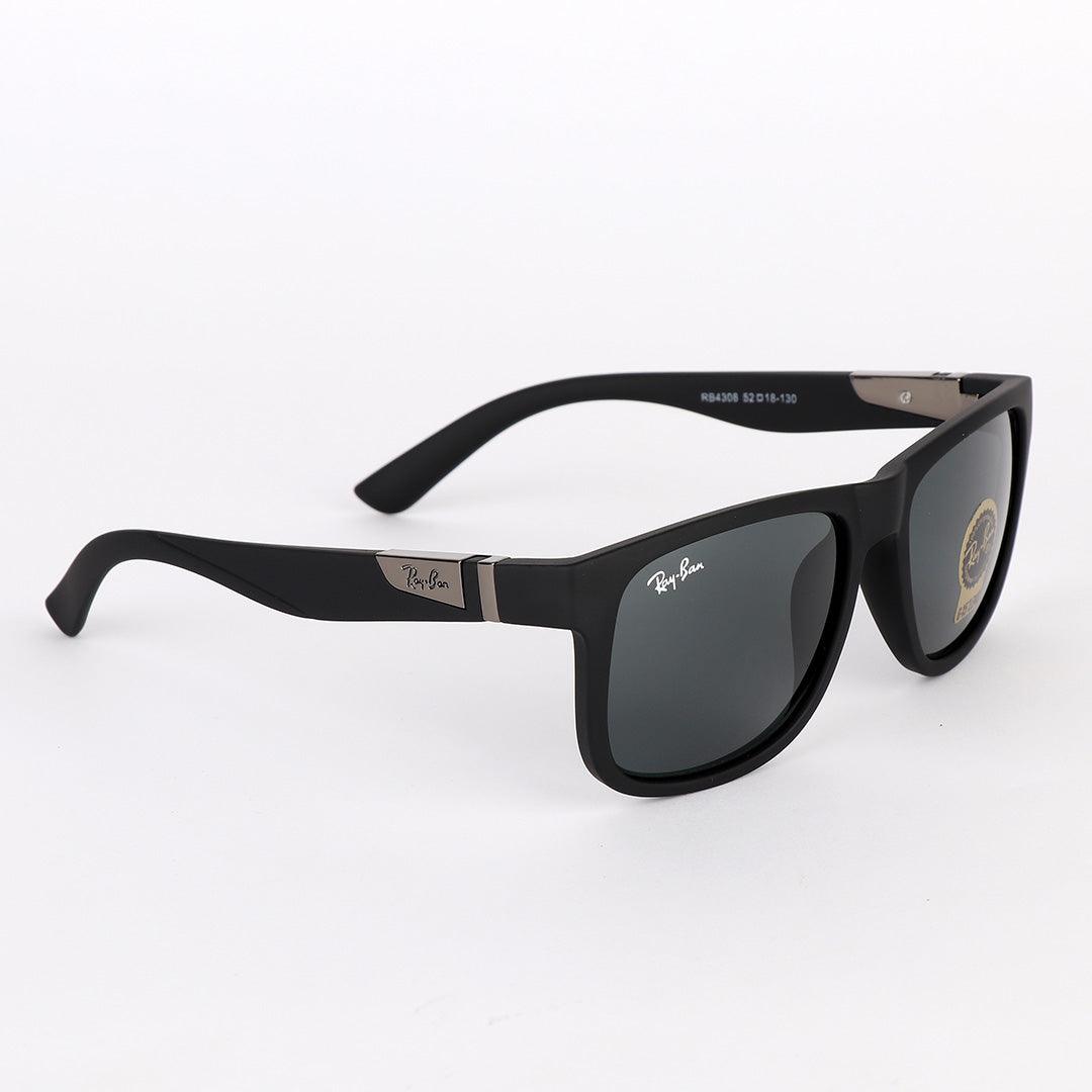 Ray-Ban Wayfarer Side Silver Crested Black Sunglasses - Obeezi.com