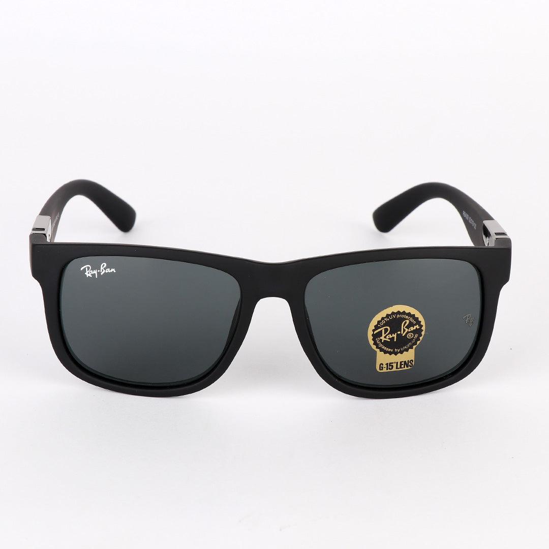 Ray-Ban Wayfarer Side Silver Crested Black Sunglasses - Obeezi.com