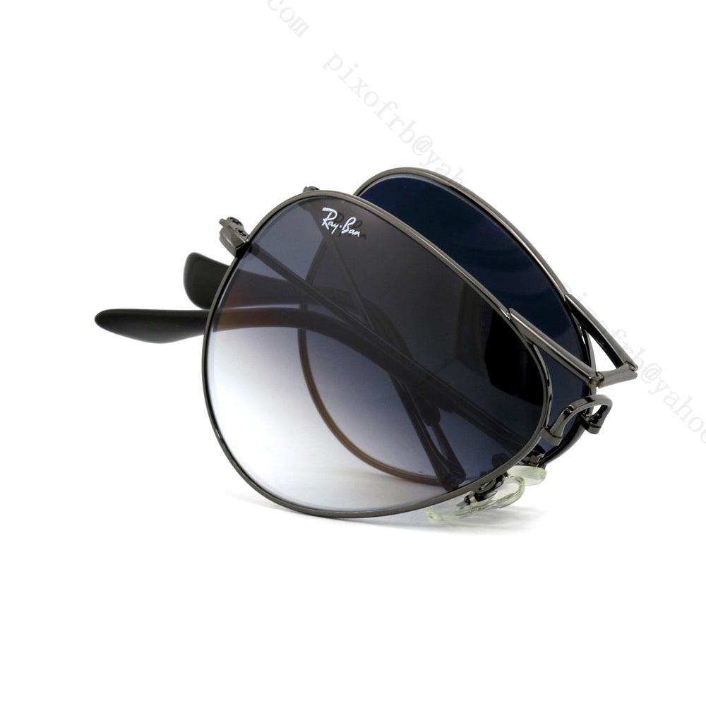 Rayban RB3479 Folding Aviator Black Rim Sunglasses. - Obeezi.com