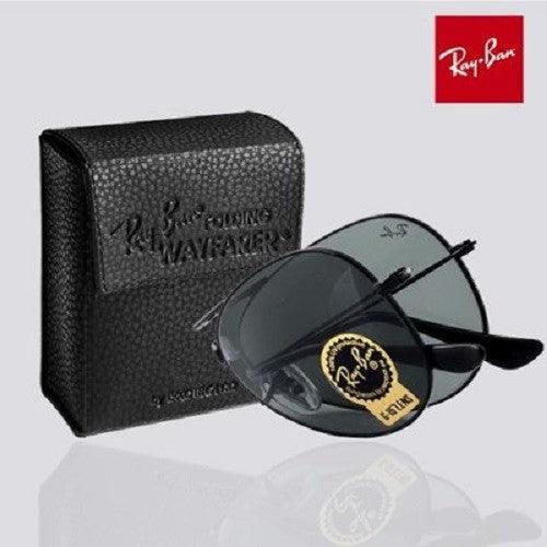 Rayban RB3479 Folding Aviator Black Rim Sunglasses. - Obeezi.com