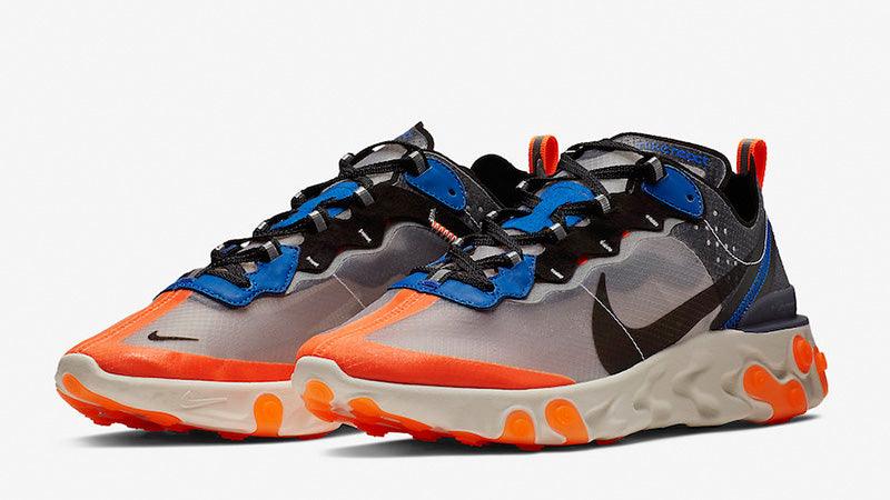 React Element '87 Blue Orange Men's Training Running Shoe - Obeezi