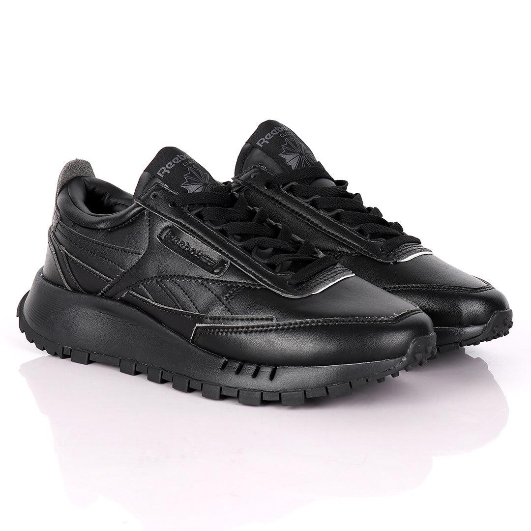 Reebok Classic Leather Black Sneakers - Obeezi.com