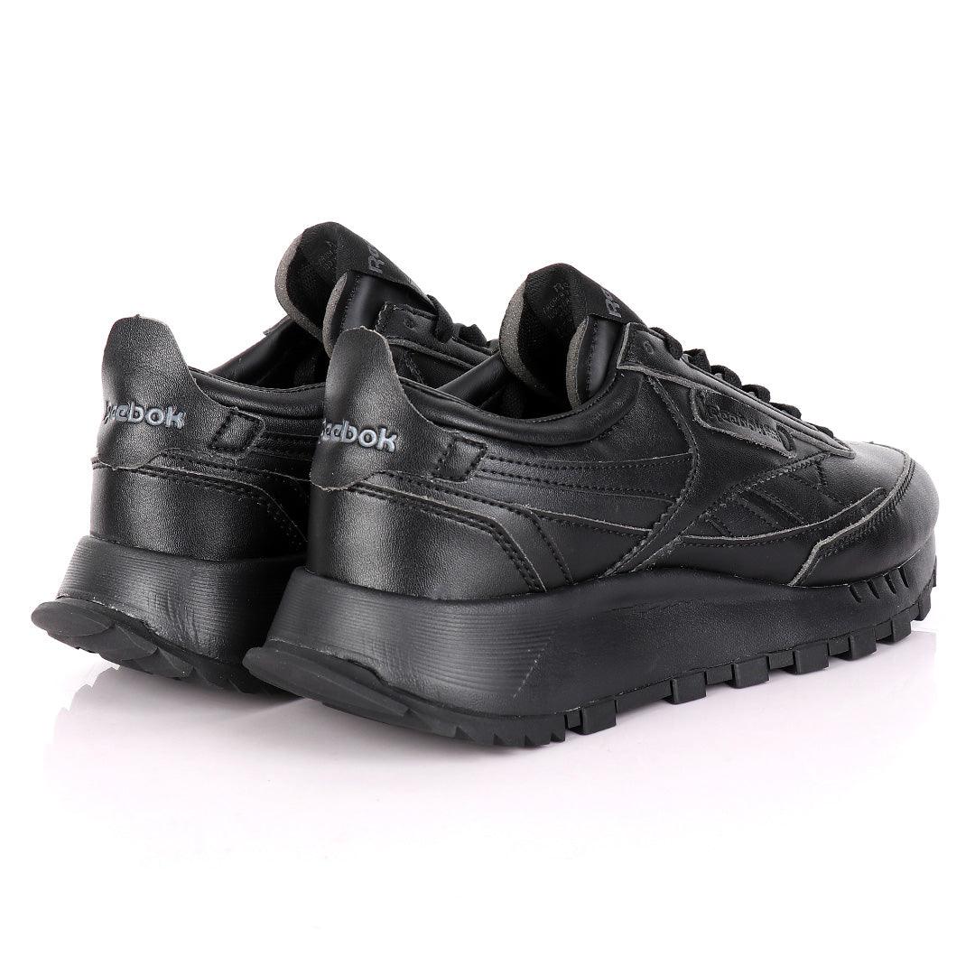 Reebok Classic Leather Black Sneakers - Obeezi.com