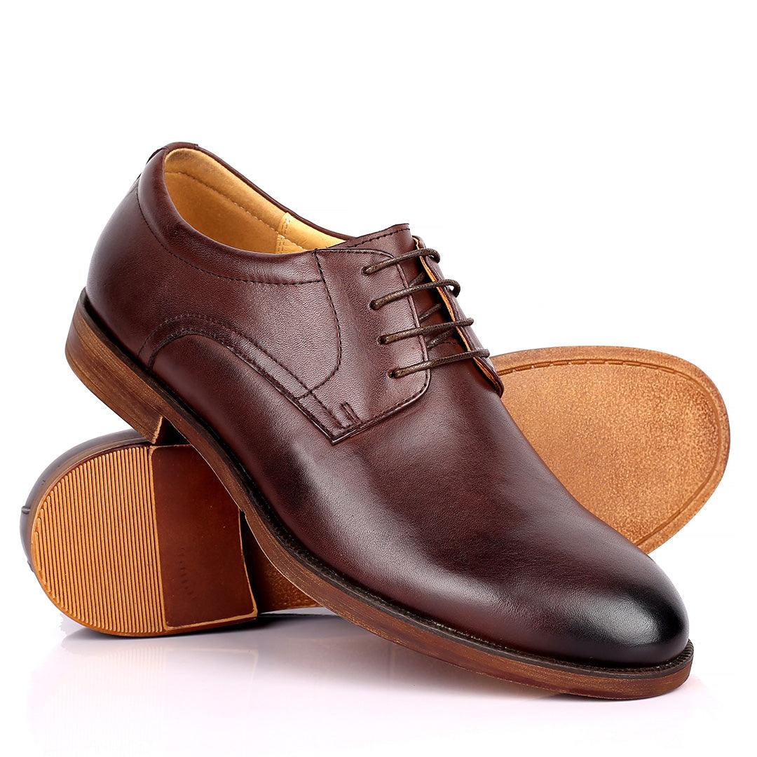 Rena Dulbecc Lace up Formal Superlative Shoe - Coffee - Obeezi.com