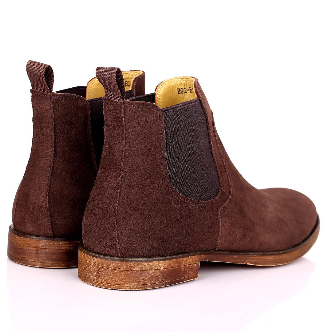 Renato Dullbecc Chelsea Coffee Suede Shoes - Obeezi.com