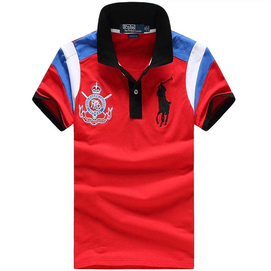 RL Athletic Division Classic Red Shortleeve Polo - Obeezi