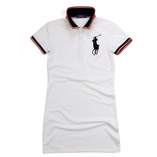 RL Big Pony Custom Fitted Ladies Gown- White - Obeezi