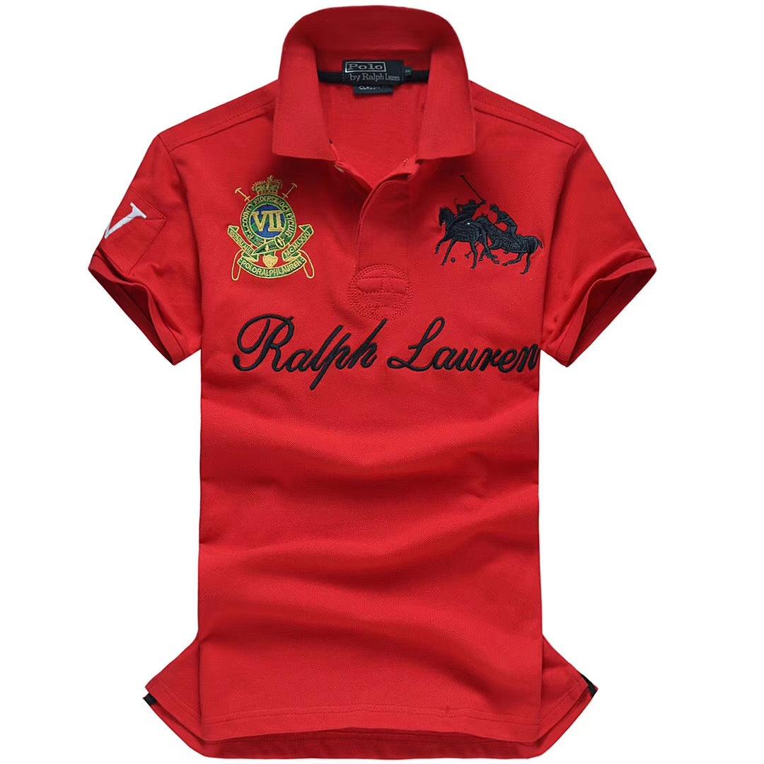 RL Country Riders And Jockey Club Red Shortsleeve Polo - Obeezi