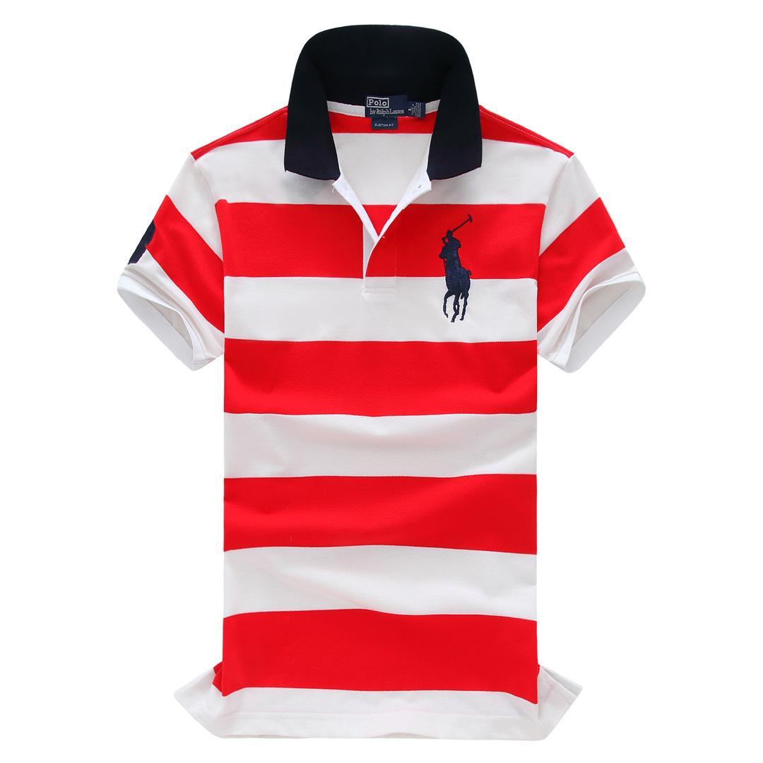 RL Custom Fitted Big Horse Multi-Strip Red/White - Obeezi