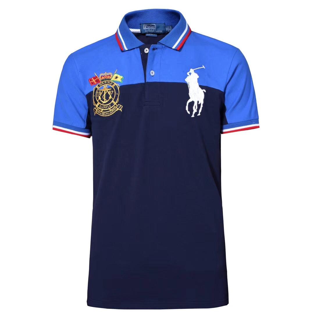 RL Custom Fitted Marine Suppy III Double Color Navy et Blue - Obeezi