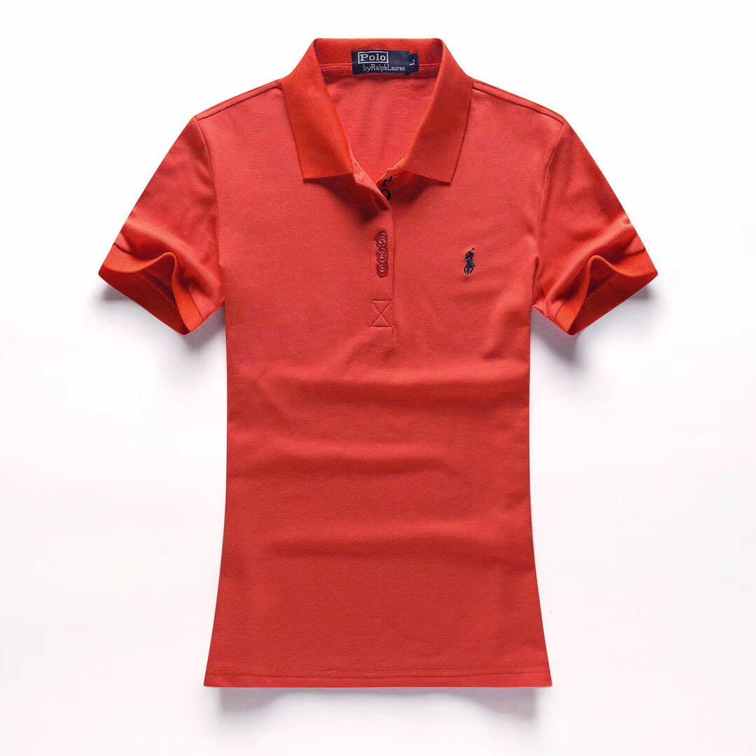 RL Design Crested Orange Ladies Short-Sleeve Polo - Obeezi