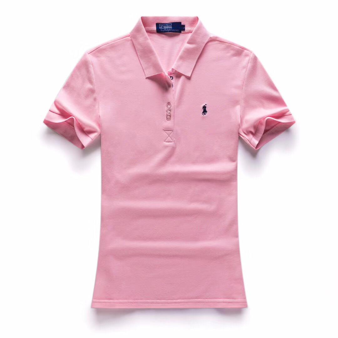 RL Design Crested Pink Ladies Short-Sleeve Polo - Obeezi