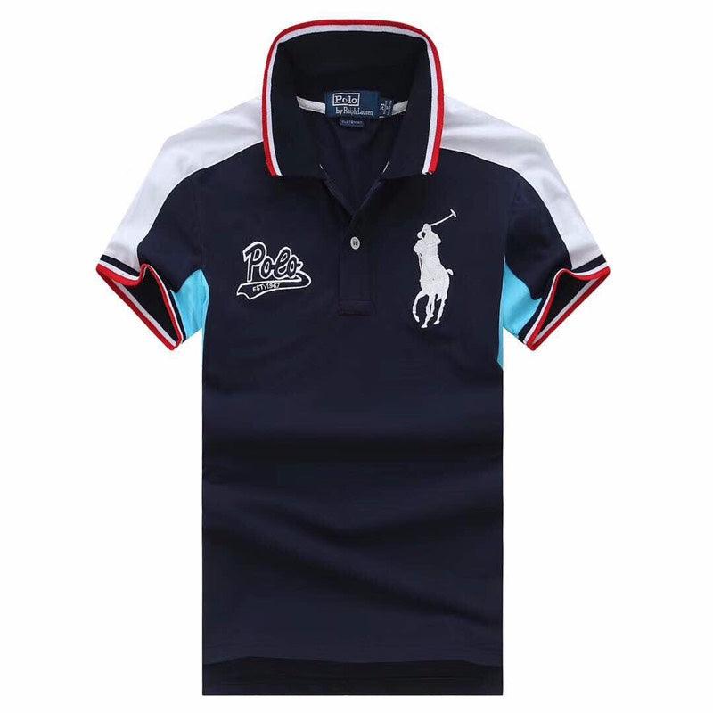 RL Polo Custom Fit Sash Big Pony Navyblue - Obeezi