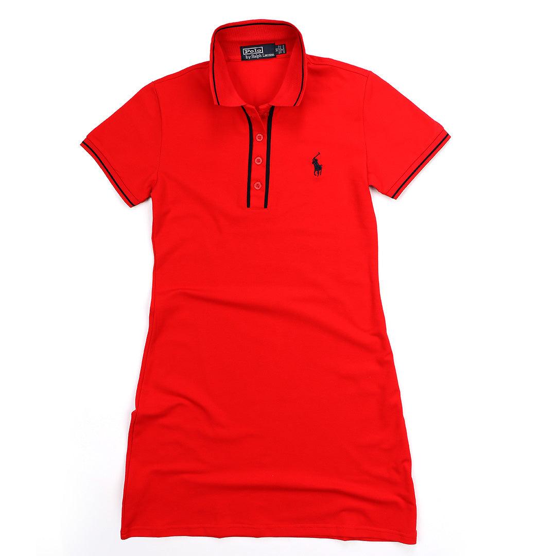 RL Small Pony Custom Fitted Ladies Gown- Red - Obeezi