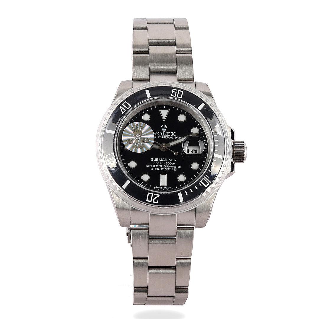 Rolex Submariner Black Screen Stainless Men Watch - Obeezi.com