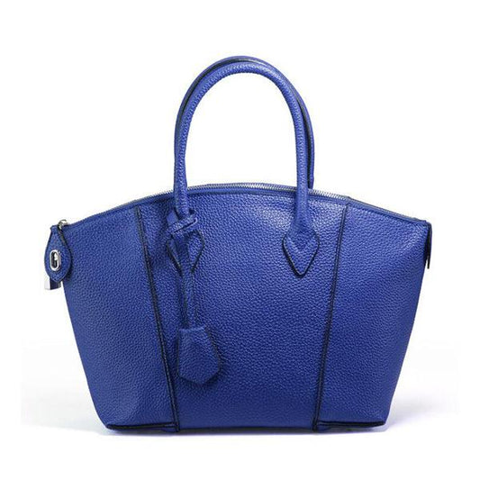 Round Shape Women Leather Blue Fashion Style handbag - Obeezi.com