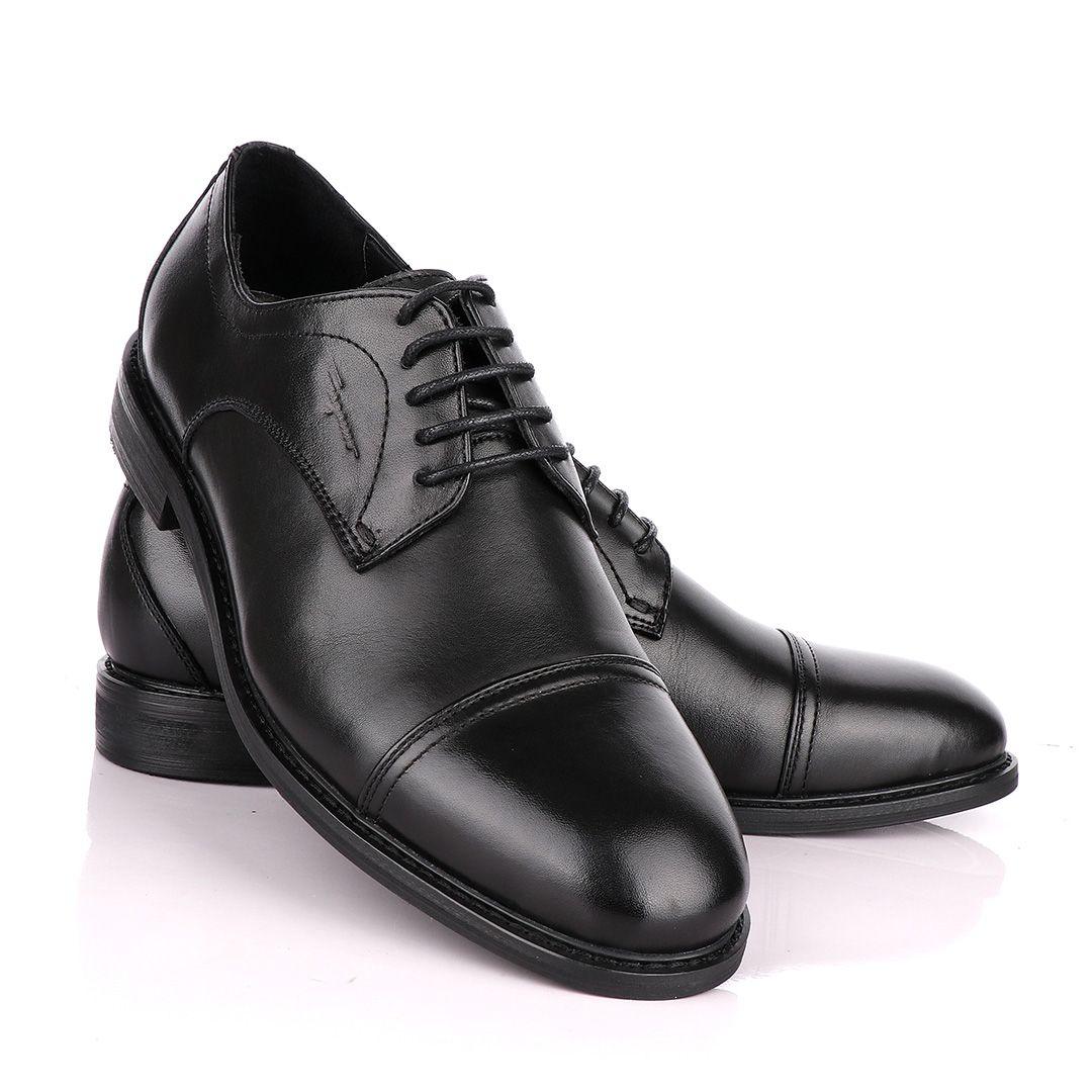 Salvatore Feragamo Black Leather Shoe - Obeezi
