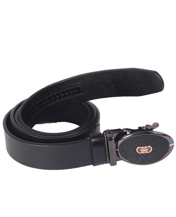 Salvatore Ferragamo Black Leather Belt - Obeezi.com