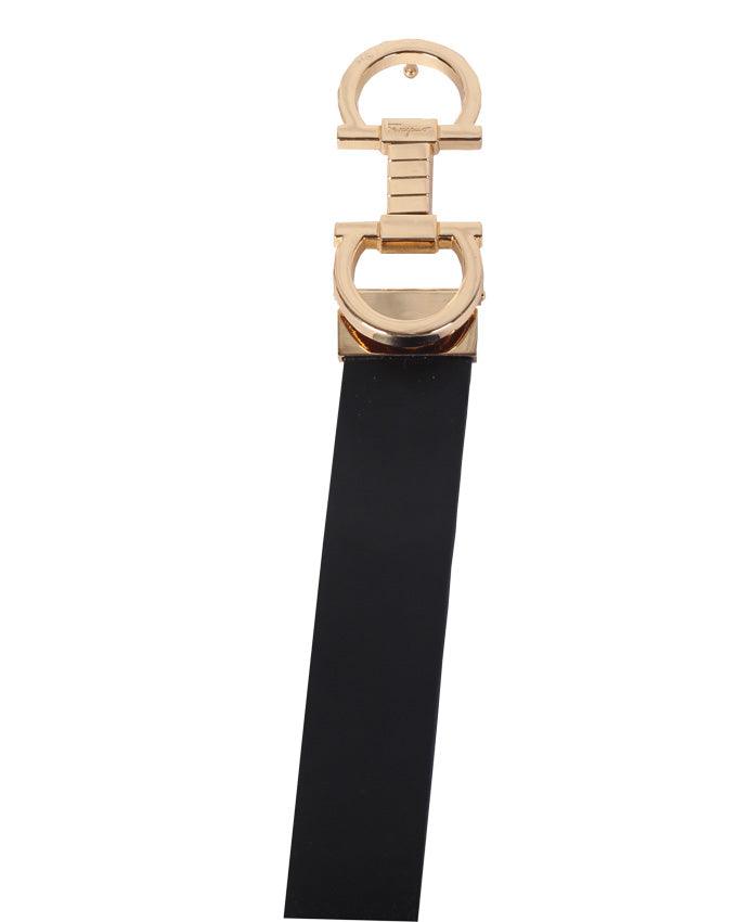 Salvatore Ferragamo Black Reversible Leather Belt, - Obeezi.com