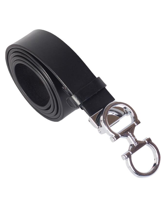 Salvatore Ferragamo Gancini Leather Belt - Obeezi.com