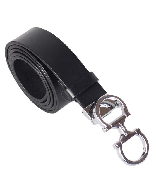 Salvatore Ferragamo Gancini Leather Belt - Obeezi.com