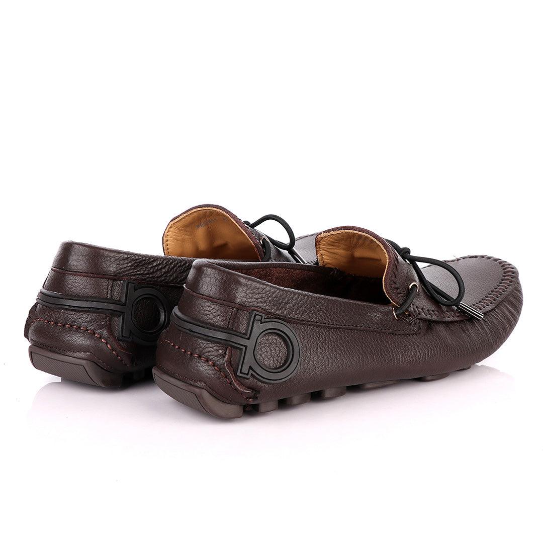 Salvatore Ferragamo Granprix Men's Brown Drivers - Obeezi