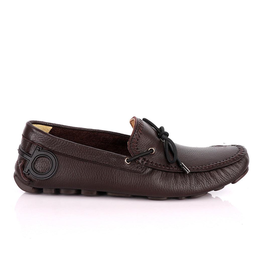Salvatore Ferragamo Granprix Men's Brown Drivers - Obeezi